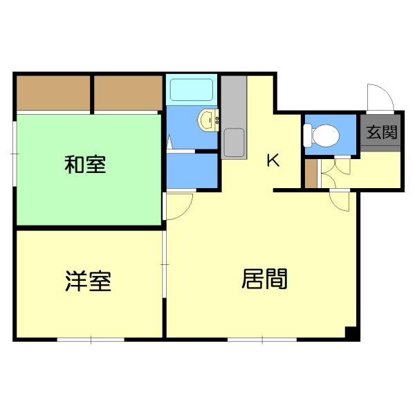 第三ホクホウハイツ 間取り図画像
