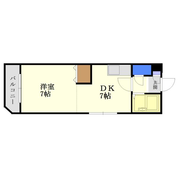 札幌市厚別区厚別中央四条マンション 間取り図画像