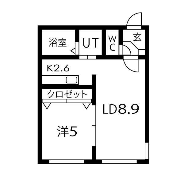 札幌市中央区南二十二条西マンション 間取り図画像