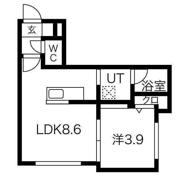 グランマーチ中島公園 間取り図画像