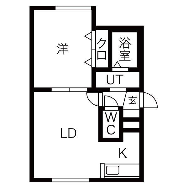 シルキー厚別東Ⅱ 間取り図画像