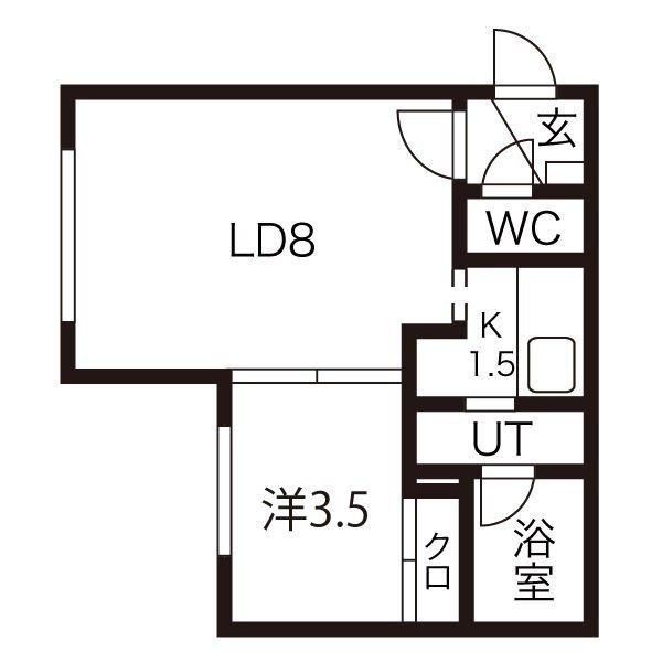 アーバンクラスタ元町Ⅱ 間取り図画像