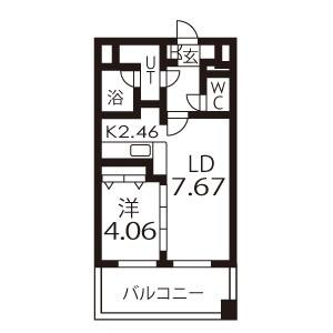 札幌市中央区北四条西マンション 間取り図画像