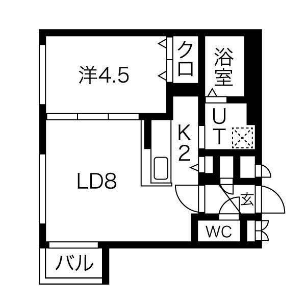 キングハウス豊平4条9丁目 間取り図画像