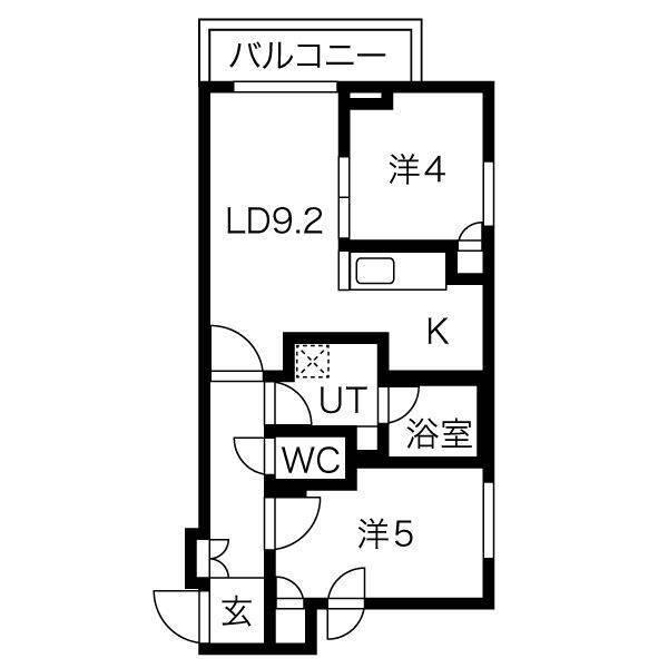 クラッセ札幌シティアクシア・ノーステラス 間取り図画像