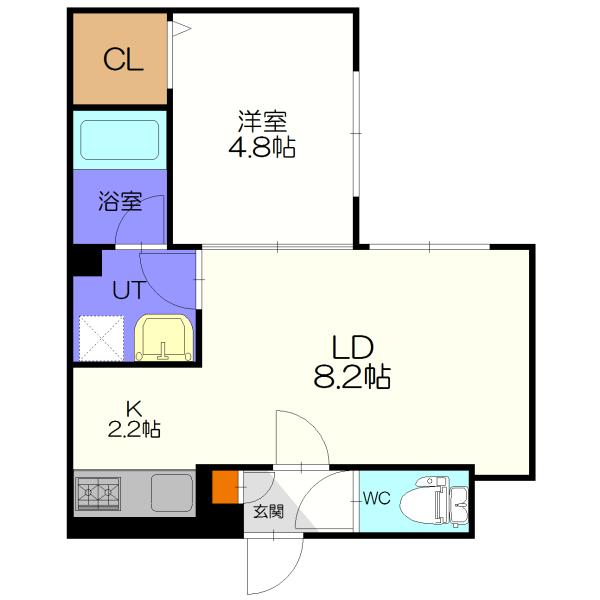 HAL CASA 新札幌 間取り図画像