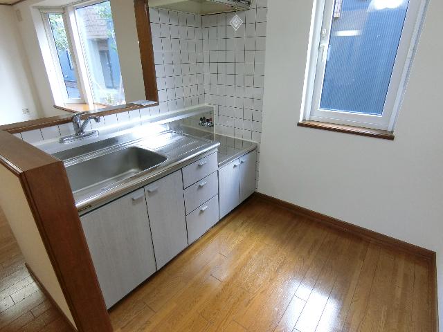 札幌市厚別区厚別北一条アパート キッチン