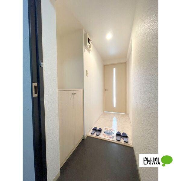 江別市文京台マンション 玄関