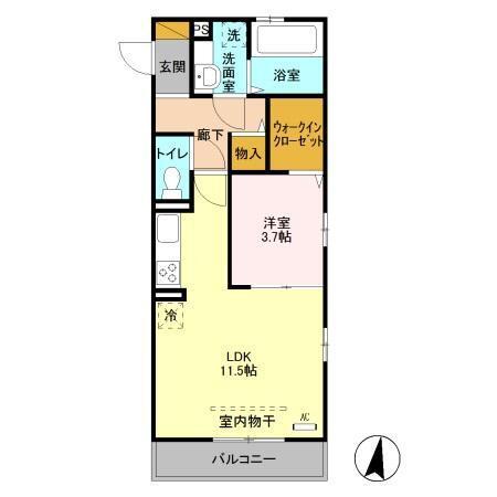 アークコンフォート（201） 間取り図画像