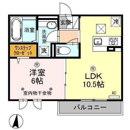 ﾛｲｼﾞｪﾝﾄﾊﾟｰｸｽ ﾚｲｸﾀｳﾝ Ⅲ　Ｇ（102） 間取り図画像