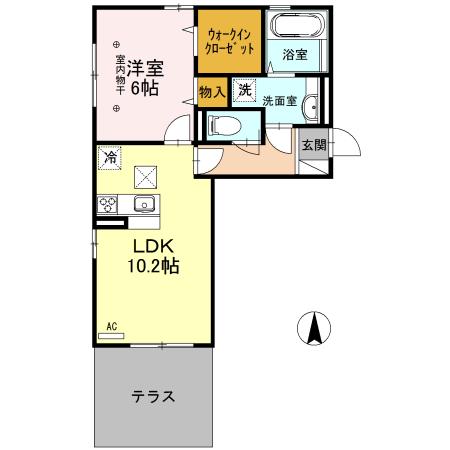 Ｋ-プレイス・レイクタウン Ⅱ（103） 間取り図画像