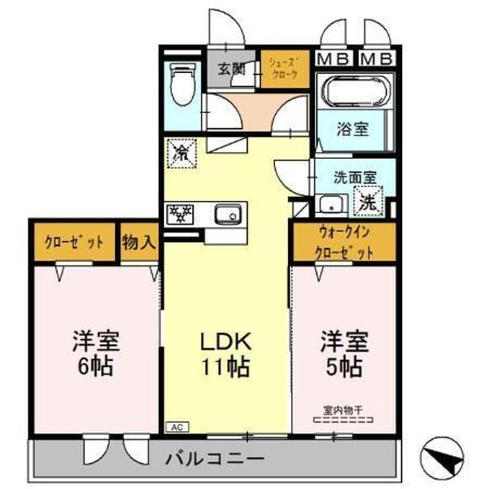 リビエールセレナ（202） 間取り図画像