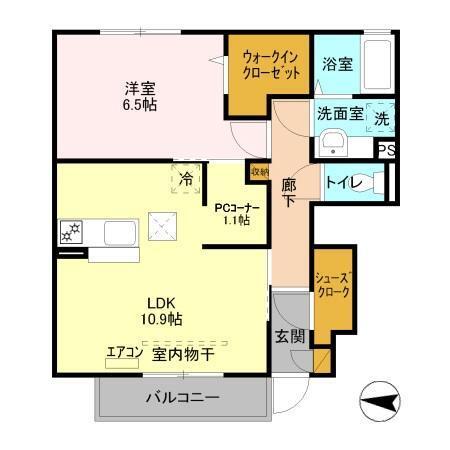 リヴィエール　Ⅱ（102） 間取り図画像