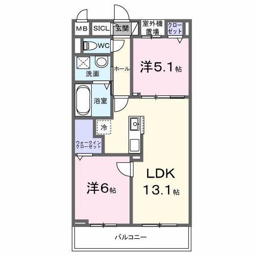 ベルアージュ（304） 間取り図画像