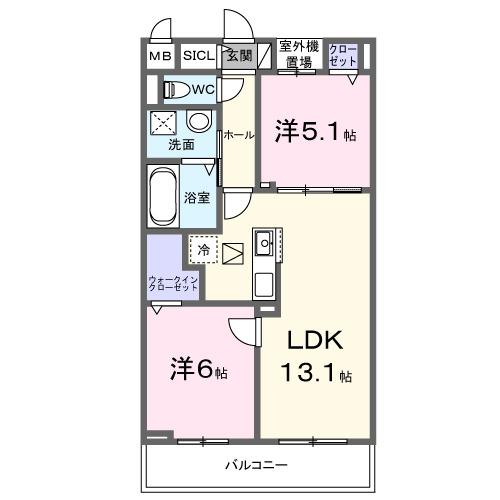 ベルアージュ（103） 間取り図画像