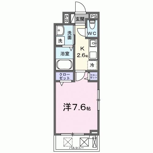 プレッソパーク（201） 間取り図画像
