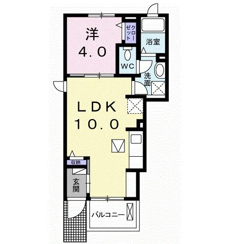 ラ・ルーチェⅠ（101） 間取り図画像
