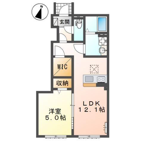 越谷市千間台西５丁目アパート新築工事 間取り図画像