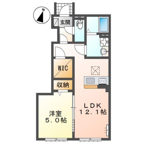 越谷市千間台西５丁目アパート新築工事 間取り図画像