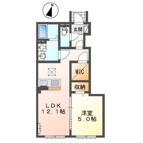 越谷市千間台西５丁目アパート新築工事 間取り図画像