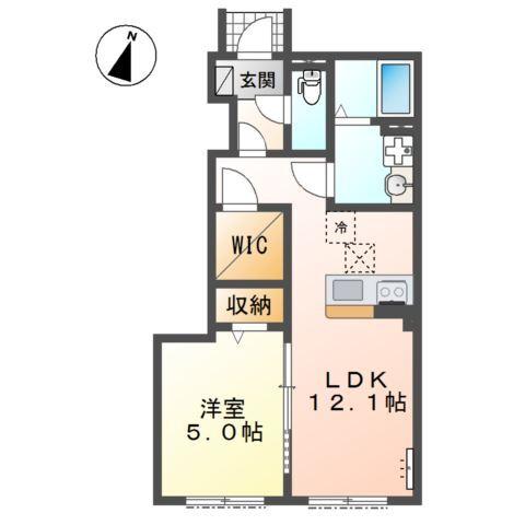 越谷市千間台西５丁目アパート新築工事 間取り図画像