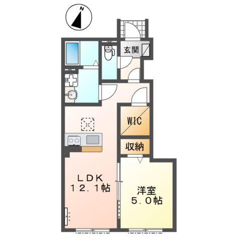 越谷市千間台西５丁目アパート新築工事 間取り図画像