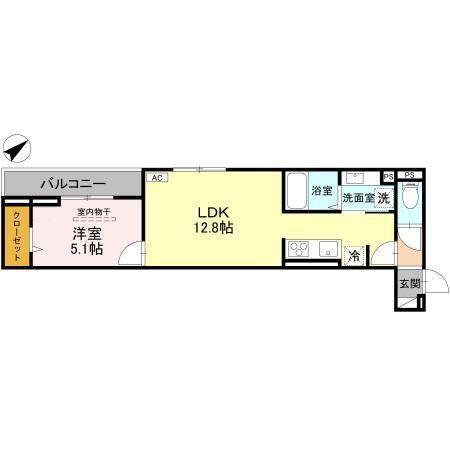 (仮称)D-ROOM中町PJ　Ⅲ（203） 間取り図画像