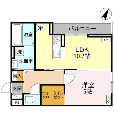 (仮称)D-ROOM大房PJ　A棟（301） 間取り図画像