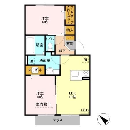 イルソーレ吉川美南　アランチャ（102） 間取り図画像