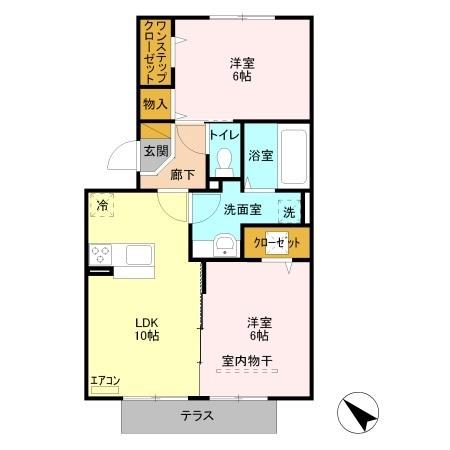 イルソーレ吉川美南　アランチャ（103） 間取り図画像