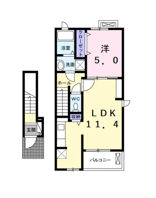 ラ・ルーチェⅠ（204） 間取り図画像