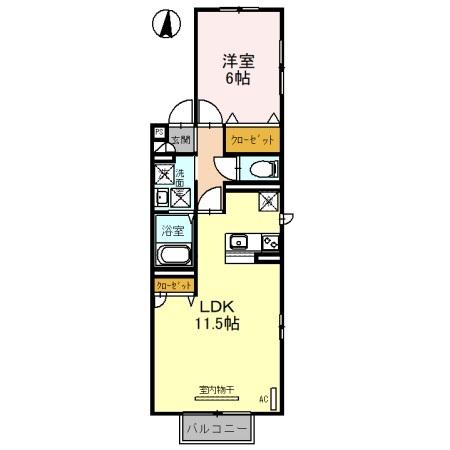 プレミール　Ａ（201） 間取り図画像