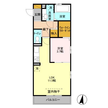アークコンフォート（201） 間取り図画像