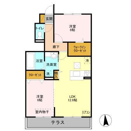 Ｓｐｒｉｎｇ Ｃｏｕｒｔ和（103） 間取り図画像