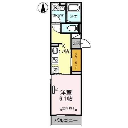 プリマヴェーラ　B（302） 間取り図画像