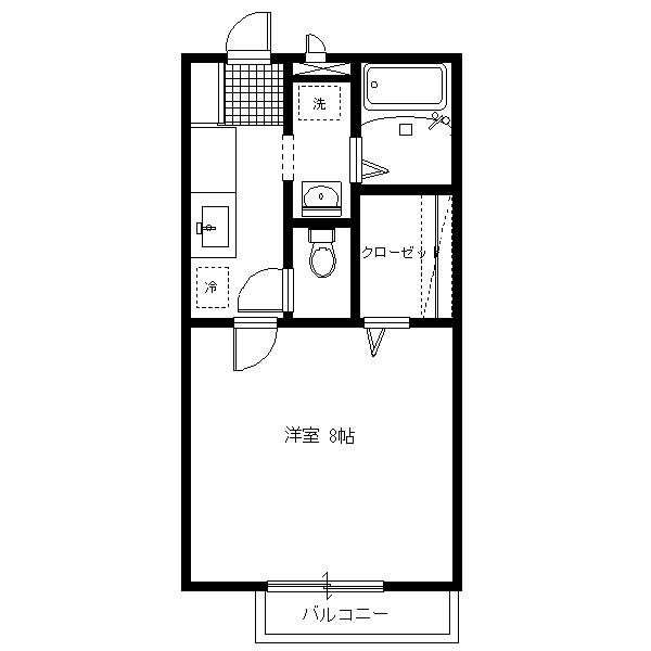 ソレジオ若林（201） 間取り図画像