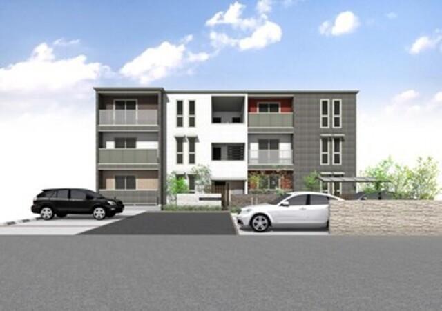 外観パースイメージ。※イメージと異なる場