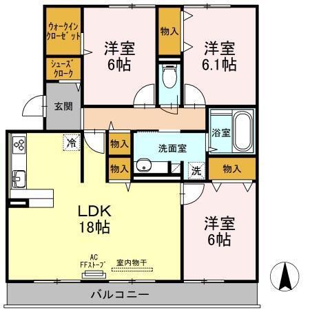 セジュール　ハル　Ｂ（202） 間取り図画像