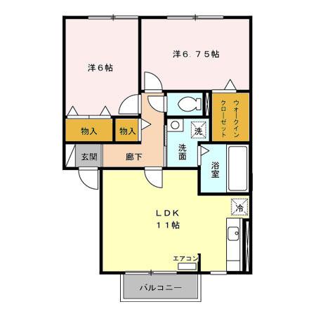 アローネビーダ（202） 間取り図画像