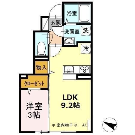 プラヴィダ南通（101） 間取り図画像
