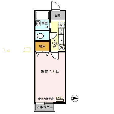 サンステージ東通（106） 間取り図画像