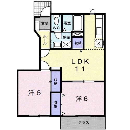 グランシャリオ　トム（102） 間取り図画像