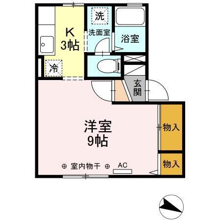 コーポビューラー　Ⅲ（203） 間取り図画像