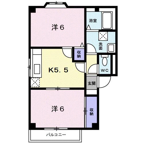 サンパティー（201） 間取り図画像