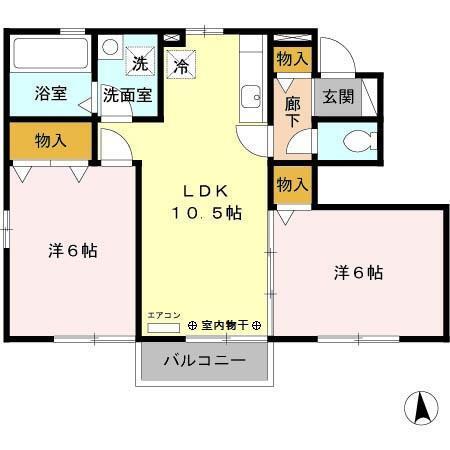 ヴィグルーカマダ（103） 間取り図画像