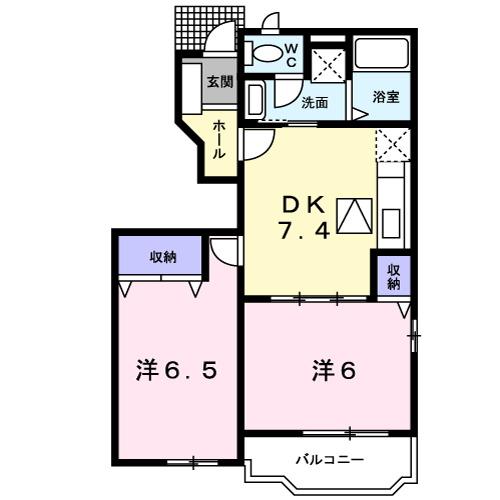 ベルフラワー（101） 間取り図画像