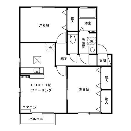 グレイスムーン（102） 間取り図画像