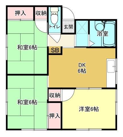 ロイヤル三千刈Ｃ（101） 間取り図画像
