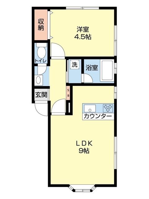 ヴァンベール八橋（D） 間取り図画像