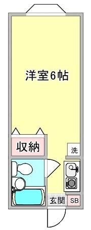 御所野ハイツＢ（208） 間取り図画像